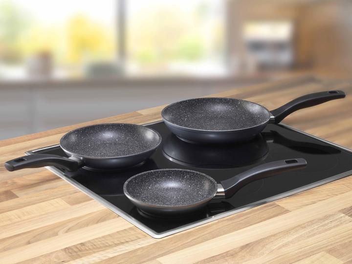 Produktbild Stoneline 6882 Frying Pan Set, 3 pans: 16 cm, 20 cm, 24 cm (24 cm, Pfannenset + Topfset, Aluminium)