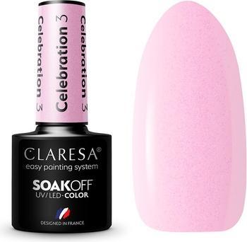 Claresa Soak Off Uv/Led Celebration Gel Polish 03 5G (Rosa, Farblack)