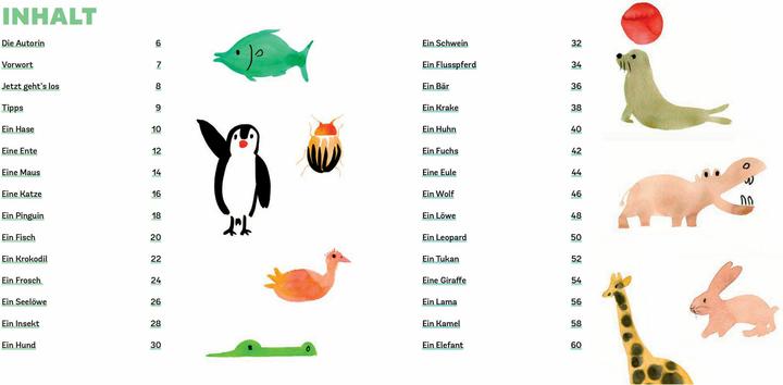 Produktbild Wasserfarben-Spass: Tiere malen. Mit wenigen Pinselstrichen. Für Aquarell- und Wasserfarben.