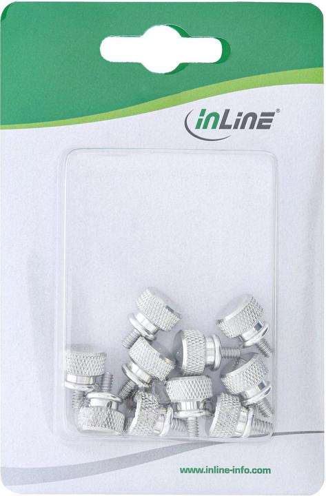 Immagine prodotto Aquatuning Viti a testa zigrinata alloggiamento argento Bigpack (10 pezzi)
