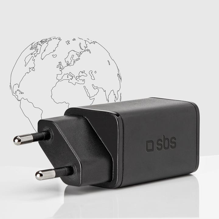 Immagine prodotto SBS Caricabatterie GaN USB-C PD 45W nero (45 W)