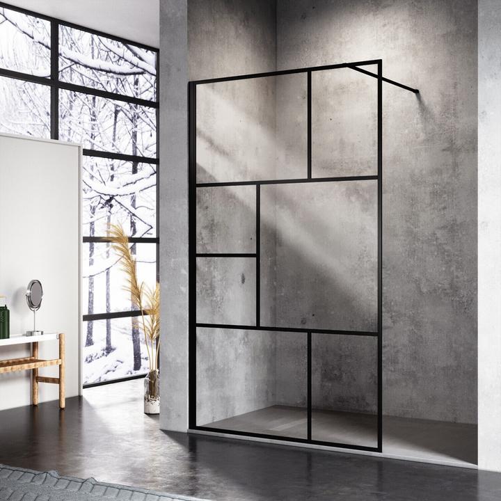 Produktbild SONNI Porte de douche 100 x 200 cm 8 mm Clearwave EasyClean Nano sur un c?t Porte de douche en verre (120 cm, 100 cm, 200 cm)