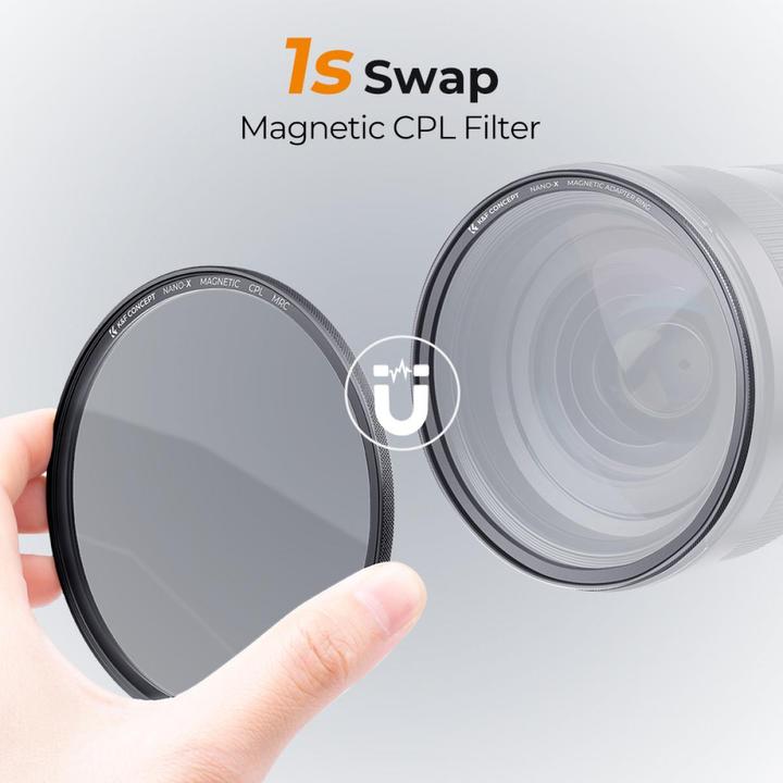 Produktbild K&F Concept Magnetic CPL Filter Nano X 72mm (KF-1706) (72 mm)