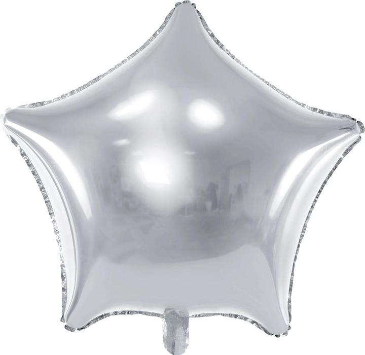 Produktbild Partydeco Silberstern-Ballon 48cm (1 x)