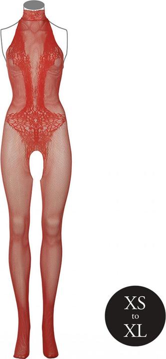 Productafbeelding Le Désir Bodystocking van visnet en kant - Queensize (XL, XXL, 3XL, 4XL)