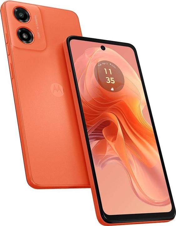 Image du produit Motorola Moto G04 (128 Go, Orange soleil levant, 6.56", Double SIM, 16 Mpx, 4G)