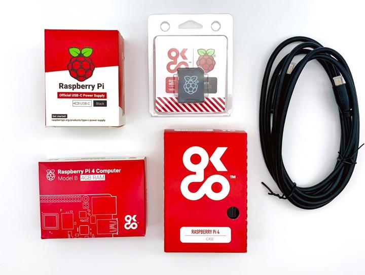 Immagine prodotto Raspberry Pi 4 4G Basic Kit 4G incl. HDMI + 16GB SD