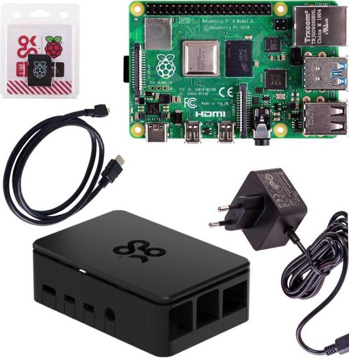 Immagine prodotto Raspberry Pi 4 4G Basic Kit 4G incl. HDMI + 16GB SD