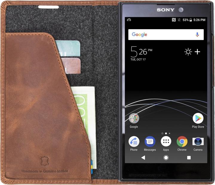 Produktbild Krusell Sunne 2 Card Foliowallet Sony Xperia L2 vintage cognac (Sony Xperia L2)