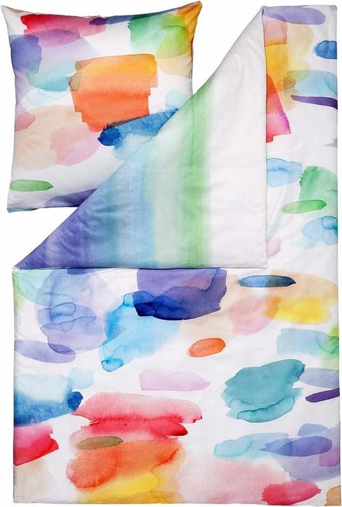 Estella Mako satin reversible bedding Splash multicolor
