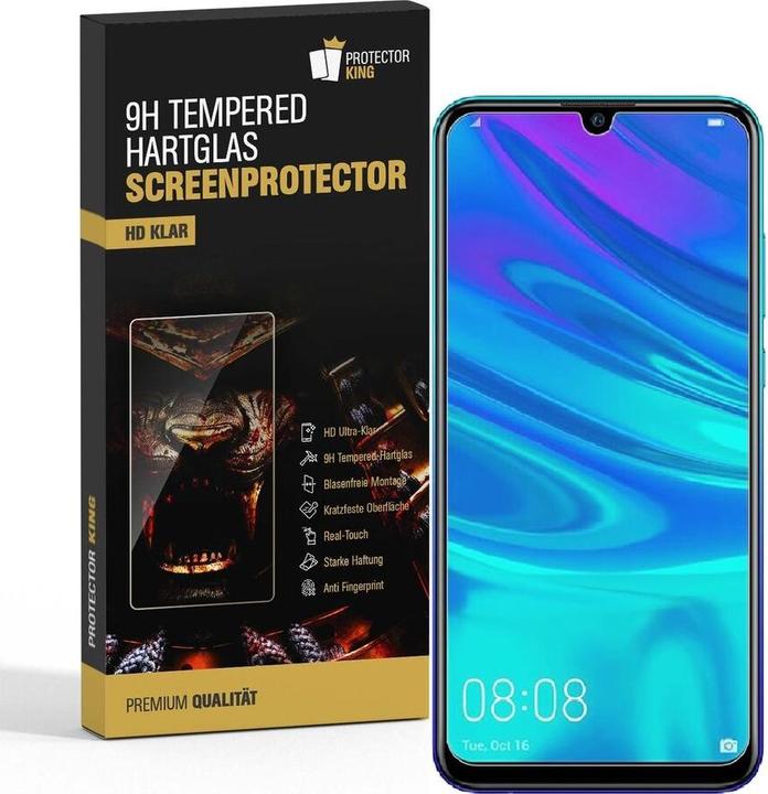 Produktbild Protectorking 1x echtes Tempered 9H Panzerhartglas 3D KLAR (1 Stück, Honor 10 Lite)