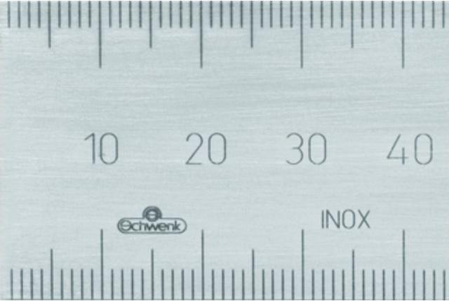 Produktbild Schwenk Präzisions-Stahlmassstab rostfrei, gelaserte Teilung (1000 mm)