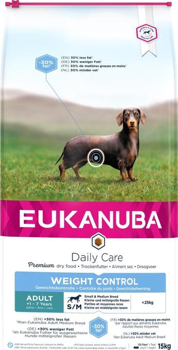 Actual product image Eukanuba Adult Weight Control Medium Breed Chicken (Adult, 1 pcs., 15000 g)