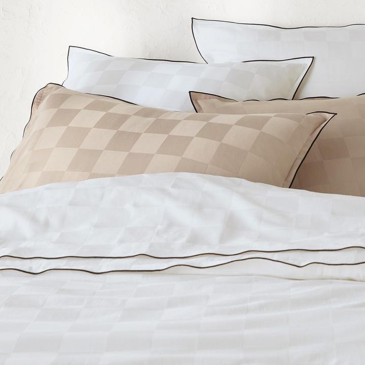 Actual product image La Redoute Interieurs Victor Damier (Duvet cover, 260 x 240 cm)