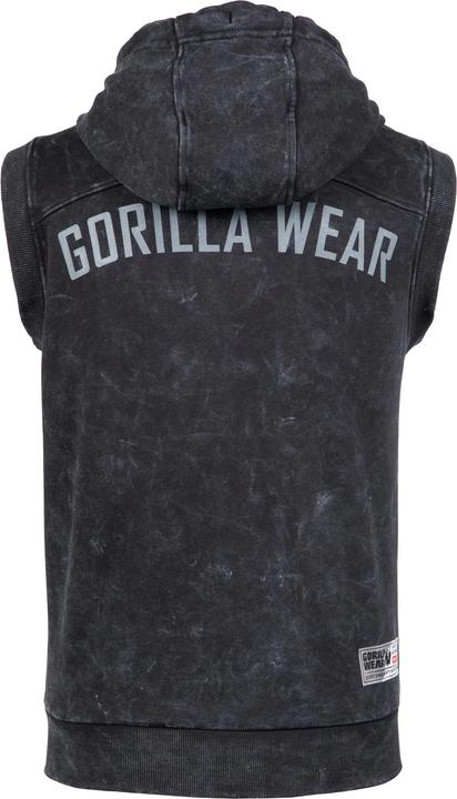 Actual product image Gorilla Wear Silverdale Ärmelloser Kapuzenpullover - Schwarz (XL)