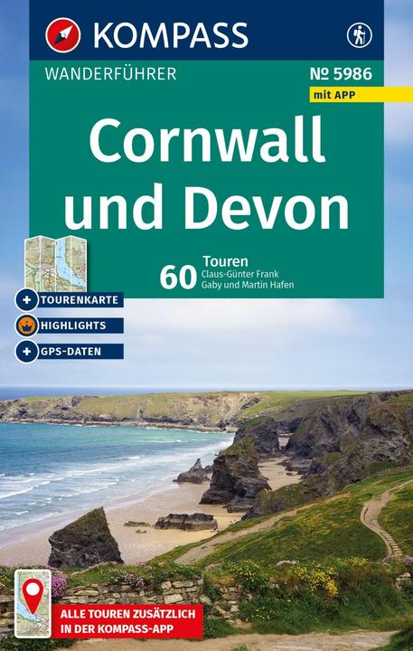 Produktbild Wanderführer Cornwall und Devon, 60 Touren mit Extra-Tourenkarte (Deutsch, Gaby und Martin Hafen, Dr. Claus-Günther (Dr.) Frank, 2025)