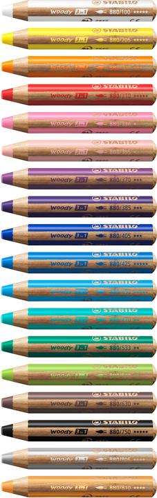Image du produit STABILO woody 3 en 1 crayon de couleur (Abricot, 1 x)