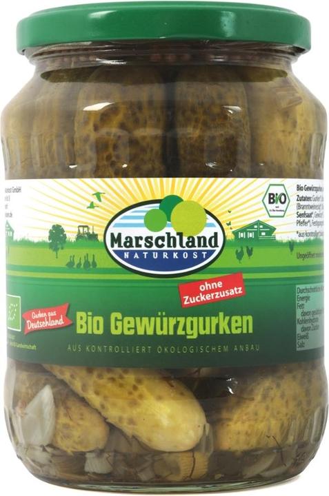 Produktbild Marschland Gewürzgurken ohne Zucker Bio (670 g)