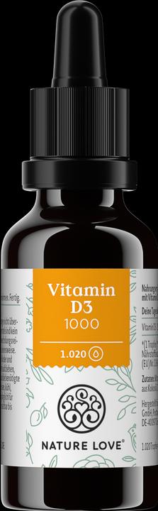 Produktbild Nature Love Vitamin D3 1000 (1 Stück, Tropfen)
