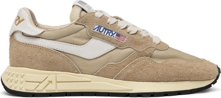 Autry reelwind low sneakers in suede and nylon color beige