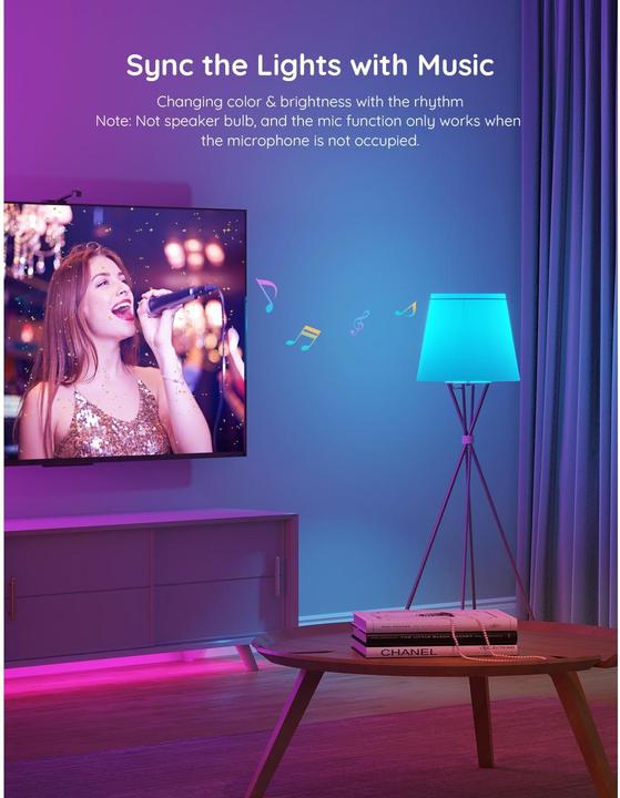 Produktbild Govee Smart Light Bulb (E27, 9 W, 800 lm, 1 x, F)