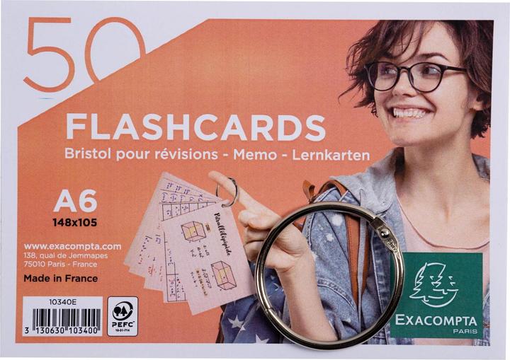 Immagine prodotto Exacompta Schede flash (A6, 205 g/m², 50 x)