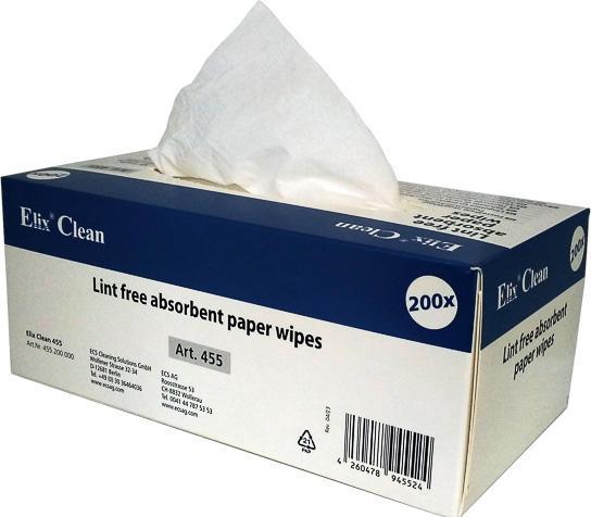 Produktbild Elix 455200 PAPIERWISCHTUECHER 200Stk fusselfrei (200 Stk.)