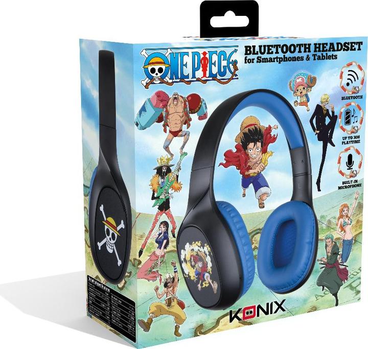 Produktbild NoName ONE PIECE - Casque Bluetooth - Bleu & Noir (Kabellos, Kabelgebunden)