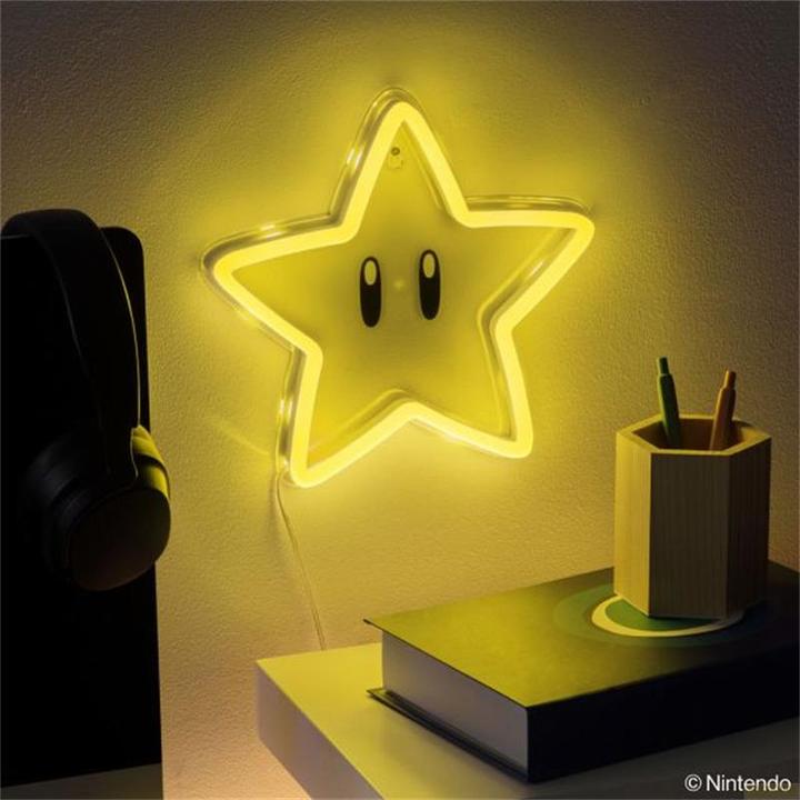 Actual product image Paladone Products Paladone Lampada Neon da Muro Super Mario Super Stella
