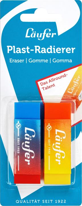 Actual product image Läufer Eraser Plast Color 2 pieces
