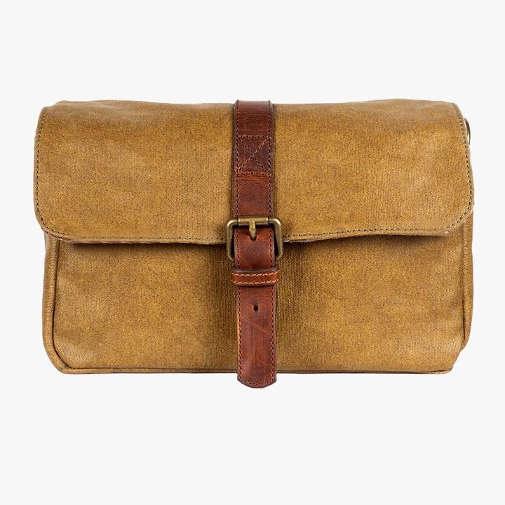Produktbild Bronkey Paris Canvas-Crossbody-Tasche, Oliv (Kamera Schultertasche)
