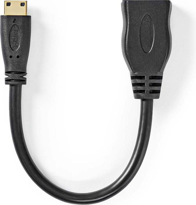 Immagine prodotto Nedis Cavo HDMI™ ad alta velocità con Ethernet | mini plug HDMI™ | uscita HDMI™ | 4K@30Hz | 10,2 G (0.20 m, HDMI)
