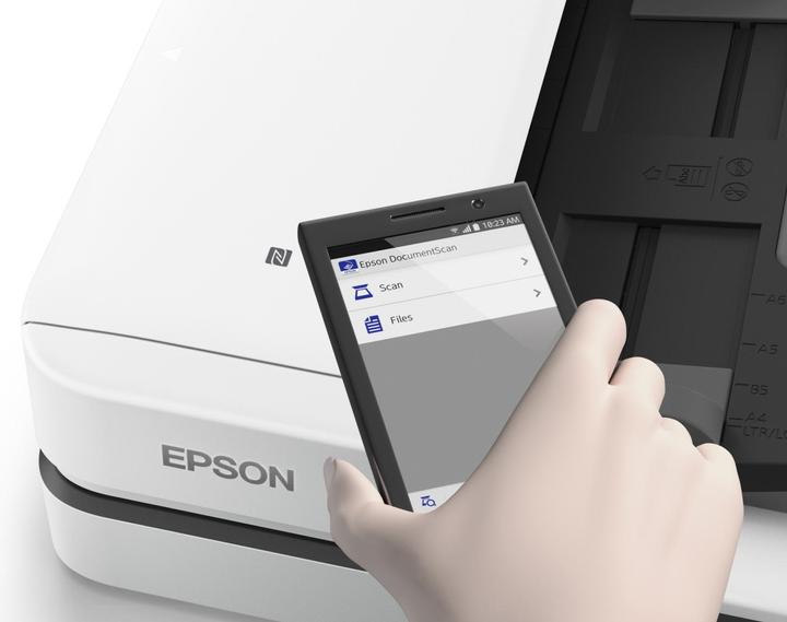 Produktbild Epson DS1660W - Document scanner - Duplex - A4 - 1200 dpi x 1200 dpi - up to 25 ppm (mono) / up to 25 ppm (WLAN, Ethernet)