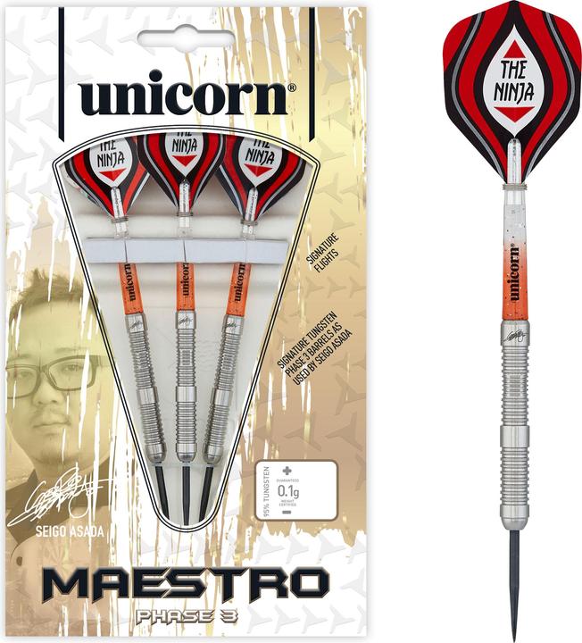 Actual product image Unicorn Seigo Asada Phase Natural Steel Darts 1 set (22 g)