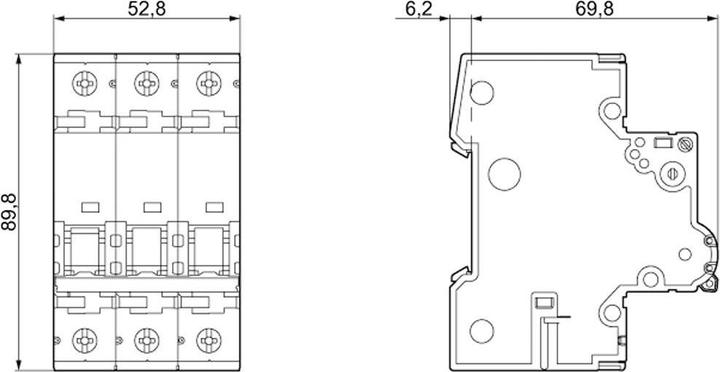 Image du produit Siemens Disjoncteur 10kA 3 pôles C 4A