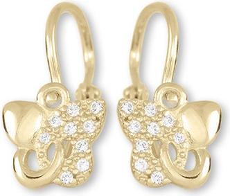 Brilio ChildrenÂ's butterfly earrings made of yellow gold 239 001 01005