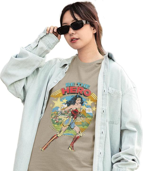 Actual product image Wonder Woman Unisex Adult Be The Hero T-Shirt (XXL)