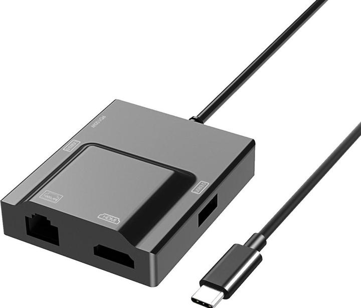 Produktbild PowerGuard 5-in-1 USB-C HDMI Gigabit Ethernet USB 3.0 100W Multiport Adapter (USB-C, 5 Ports)