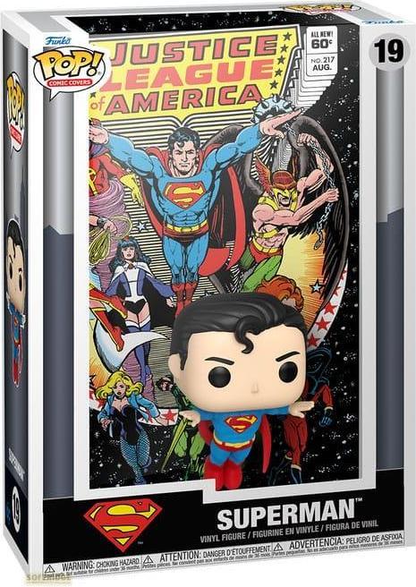 Actual product image Funko DC Comics POP! Comic Cover Vinyl Figure Justice League of America Superman 9 cm