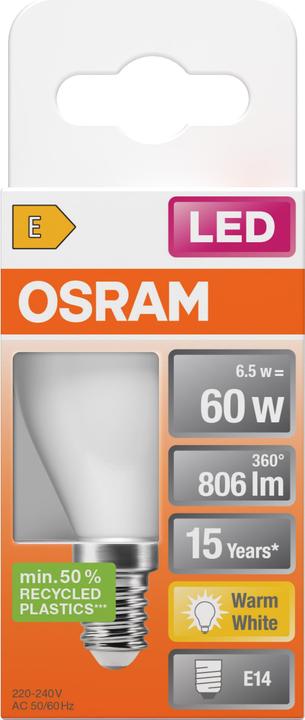 Produktbild Osram Led Star Classic P (E14, 60 W, 806 lm, 1 x, F)