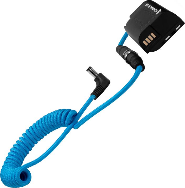 Actual product image Kondor Blue DC 2.1 to Lumix GH6 S5II S5IIX DMW-BLK22 Dummy Battery Cable