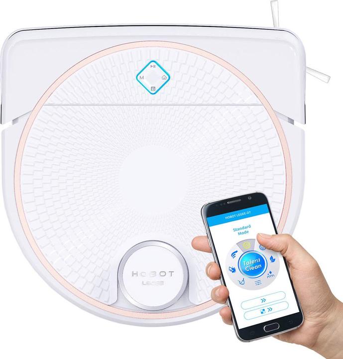 Actual product image Hobot Legee D7 - stofzuiger- en dweilrobot - wit (Vacuum mopping robot)