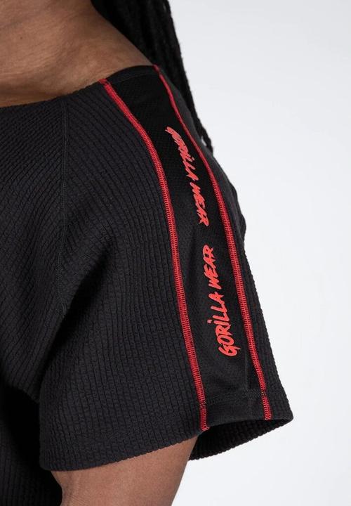 Immagine prodotto Gorilla Wear Top da allenamento Buffalo Old School Nero/Rosso (S, M)