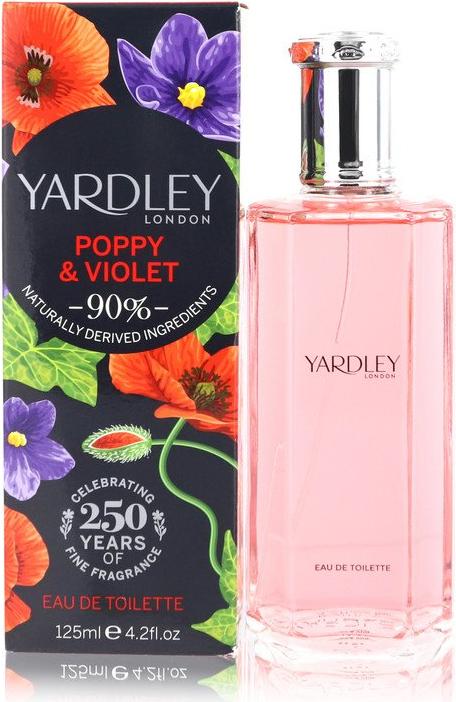 Actual product image Yardley Poppy & Violet by London Body Fragrance Spray 77 ml (Eau de toilette, 77 ml)