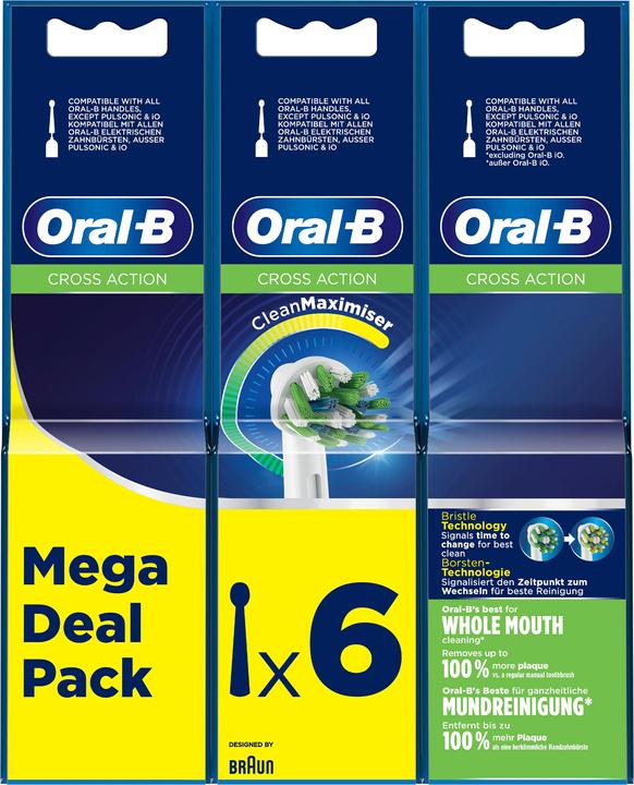 Actual product image Oral-B Cross Action CleanMaximiser (6 x)