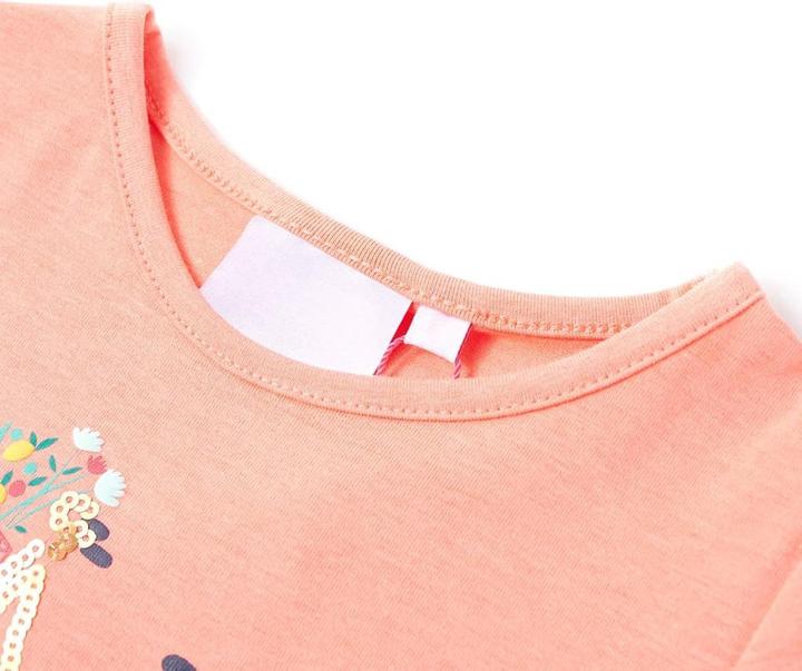 Immagine prodotto VidaXL Maglietta da bambino rosa corallo 104,Materiale: 95 % cotone. 5 (104)
