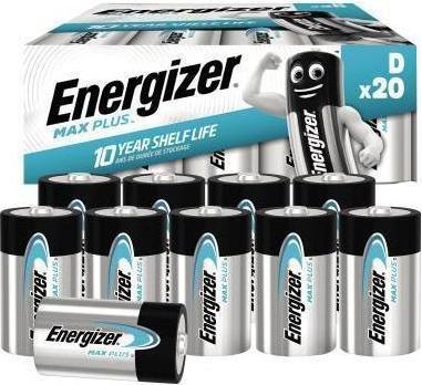 Produktbild Energizer Max Plus (20 Stk., D, 16000 mAh)