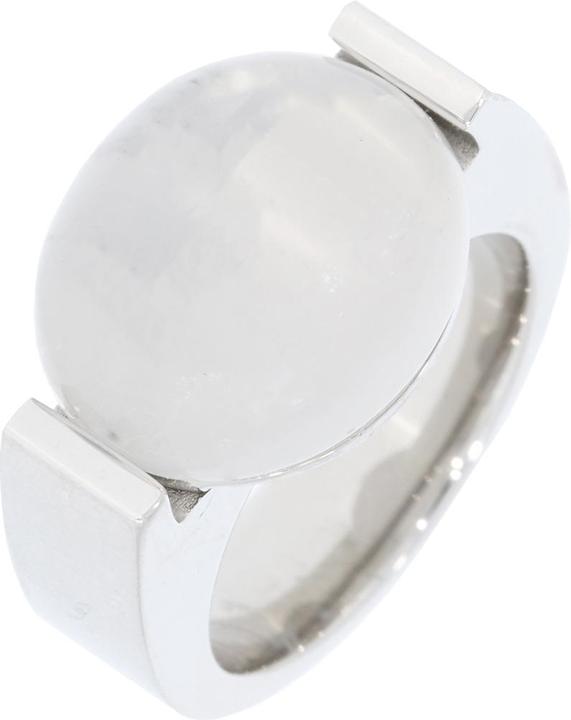 Xen Ring mit 15x12 mm grossen Quarz hell