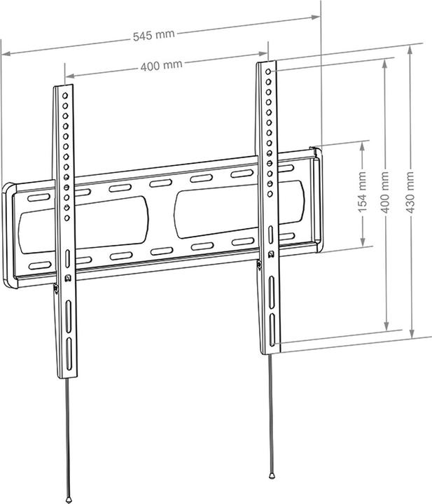 Image du produit Hagor BL Fixed 400 81,3 cm (32" ) (Mur, 46", 40 kg)