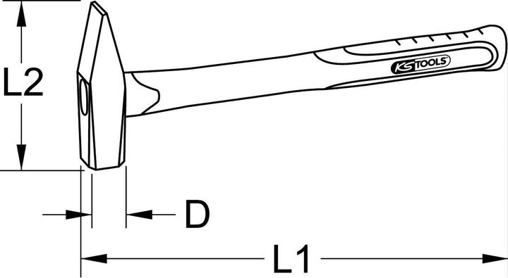 Produktbild KS Tools Schlosserhammer (590 g)